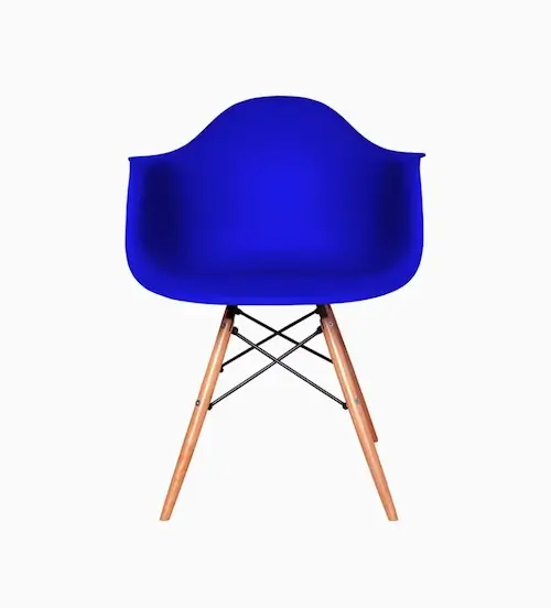 Silla azul modelo